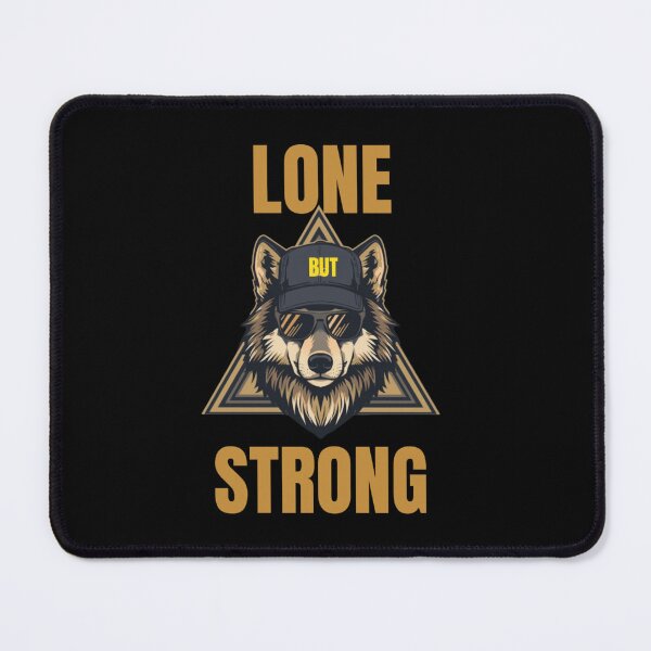 Item preview, Lone But Strong Wolf T-Shirt – Independent Mindset, Alpha Strength Streetwear Design designed and sold by DevineCouture.