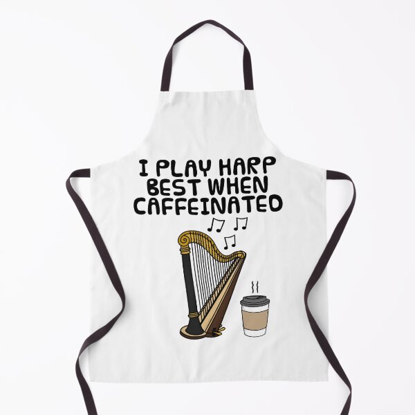 Item preview,  I Play Harp Best When Caffeinated, Harpist Coffee Funny designed and sold by doodlerob.