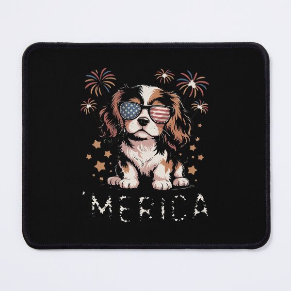 Item preview, Cavalier King Charles 4th Of July Merica Patriotic Dog designed and sold by MythWoot.
