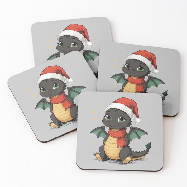 Item preview, Young Dragon Holiday Cheer designed and sold by Don't Crack Art.