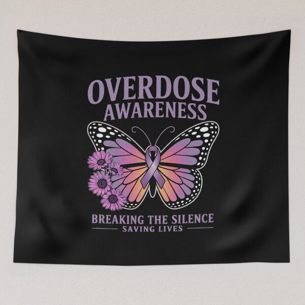 Item preview, Overdose Awareness Purple Ribbon Drug Addiction11  designed and sold by CombatTask.