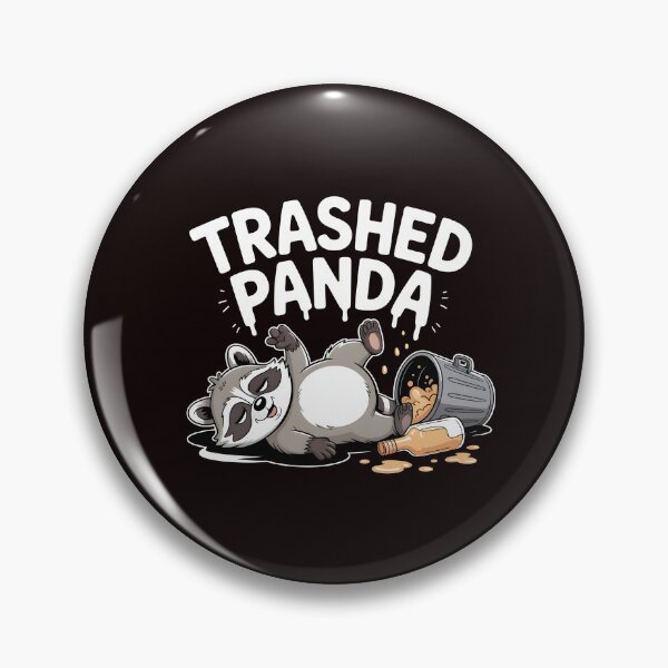 Item preview, Trashed Panda Drunk Raccoon – Funny Raccoon Meme for Raccoon Lovers designed and sold by Redgiant87x.