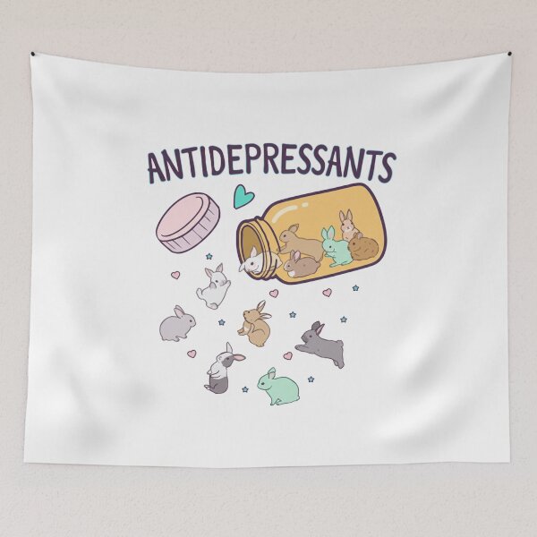 Item preview, Bunny Lover, Cute Bunnies Antidepressants Medicine, Rabbit Lover, Bunny Mama, Easter Day Gift For Bunny Lover designed and sold by DesignDenDo ⭐⭐⭐⭐⭐.