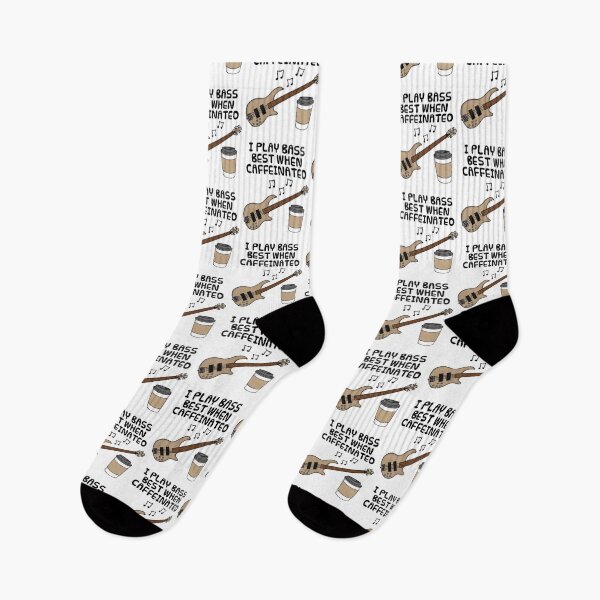 Item preview, I Play Bass Best When Caffeinated, Bassist Guitarist Funny designed and sold by doodlerob.