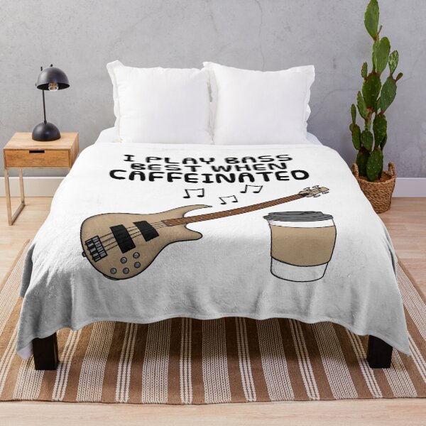 Item preview, I Play Bass Best When Caffeinated, Bassist Guitarist Funny designed and sold by doodlerob.