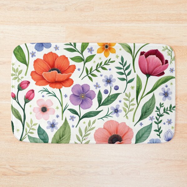 Item preview, Watercolor and Ink - Wildflower Waltz designed and sold by Petalandfur.
