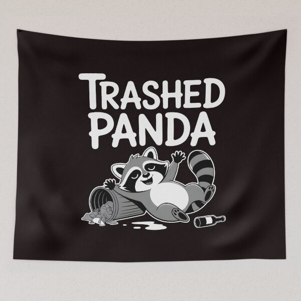 Item preview, Trashed Panda Drunk Raccoon – Classic Trashed Panda Shirt Humor designed and sold by Redgiant87x.