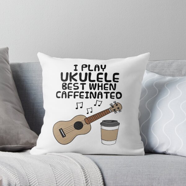 Item preview, I Play Ukulele Best When Caffeinated, Uke Player Funny designed and sold by doodlerob.