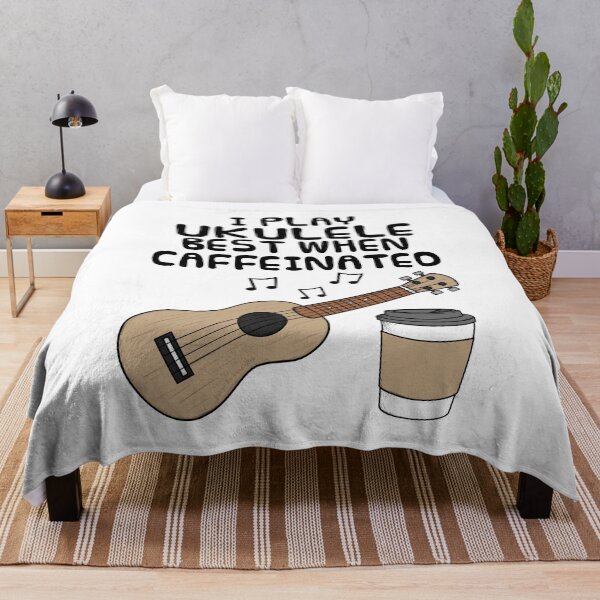 Item preview, I Play Ukulele Best When Caffeinated, Uke Player Funny designed and sold by doodlerob.