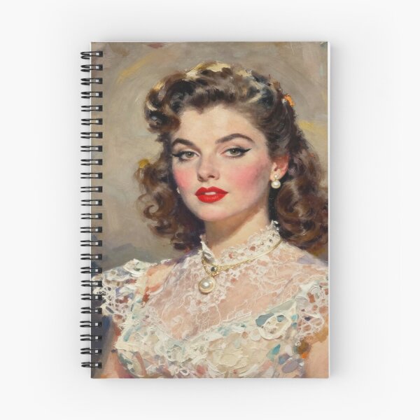 Item preview, Dolled Up World - Retro Woman Portrait – timeless elegance with 1950s waves, soft curls & classic charm designed and sold by FotoworldEdel.