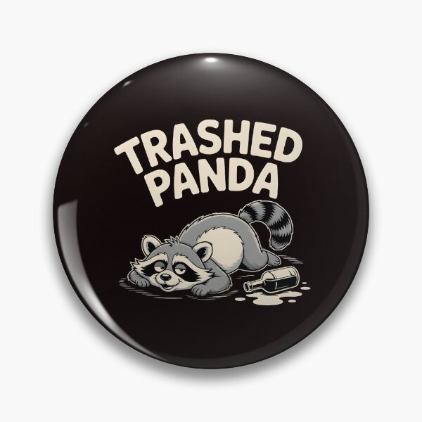 Item preview, Trashed Panda Drunk Raccoon – Funny Trash Panda Aesthetic designed and sold by Redgiant87x.
