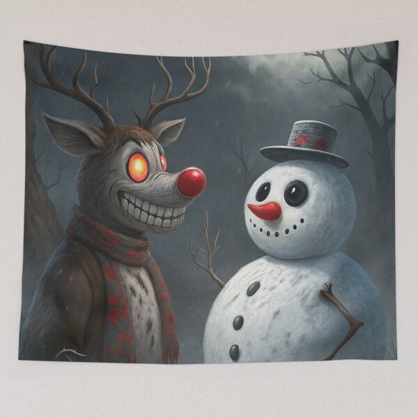 Item preview, Rudolf and Frosty (Spooky Edition) 18 designed and sold by AIfolklore.