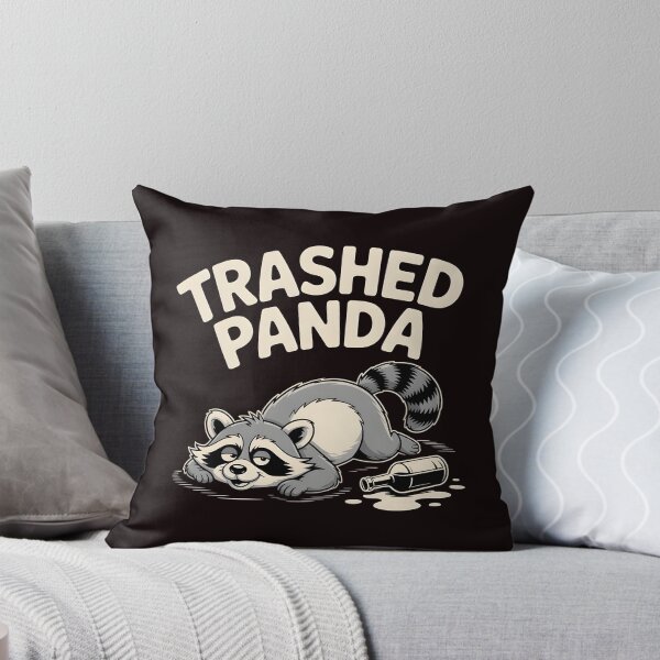 Item preview, Trashed Panda Drunk Raccoon – Funny Trash Panda Aesthetic designed and sold by Redgiant87x.