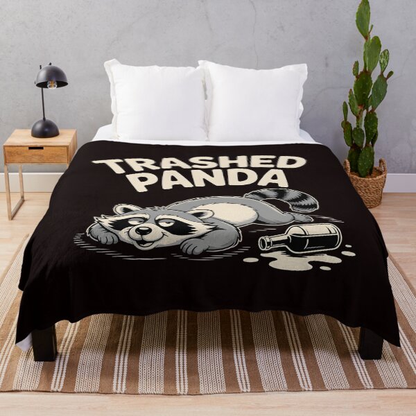 Item preview, Trashed Panda Drunk Raccoon – Funny Trash Panda Aesthetic designed and sold by Redgiant87x.