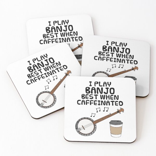 Item preview, I Play Banjo Best When Caffeinated, Banjoist Funny designed and sold by doodlerob.