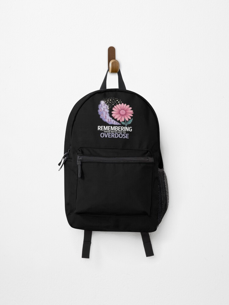 Thumbnail 1 of 3, Backpack, Purple Ribbon Sunflower designed and sold by MathisBellanger.