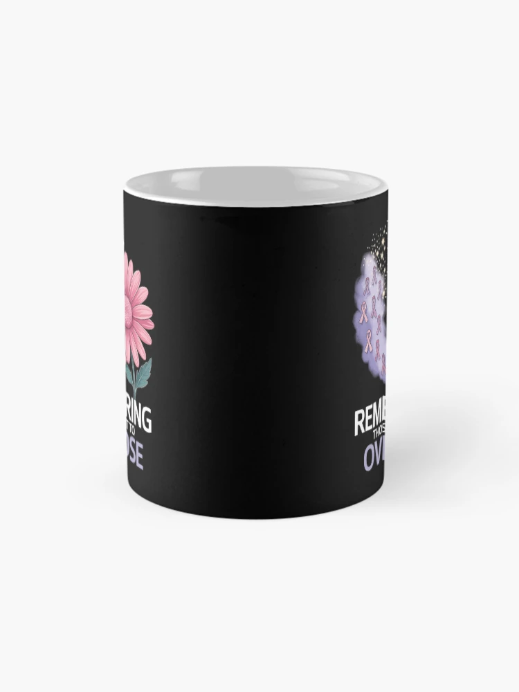 Thumbnail 4 of 6, Coffee Mug, Purple Ribbon Sunflower designed and sold by MathisBellanger.