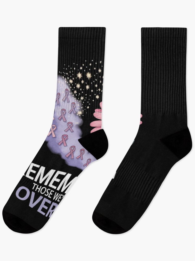 Thumbnail 1 of 5, Socks, Purple Ribbon Sunflower designed and sold by MathisBellanger.