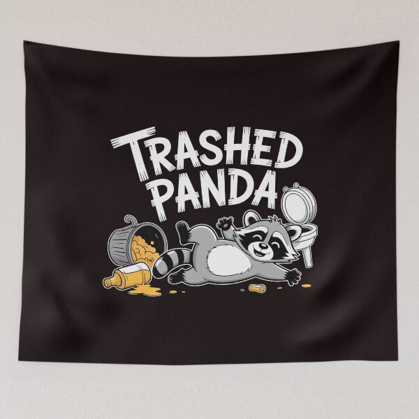 Item preview, Trashed Panda Drunk Raccoon – Raccoon Meme Shirt designed and sold by Redgiant87x.