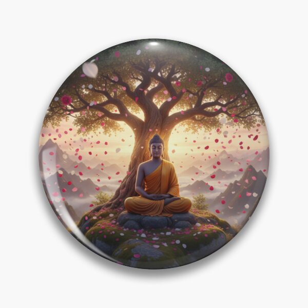 Item preview, The Buddha meditating on the mountaintop Reaching enlightenment designed and sold by BabyGodTs.