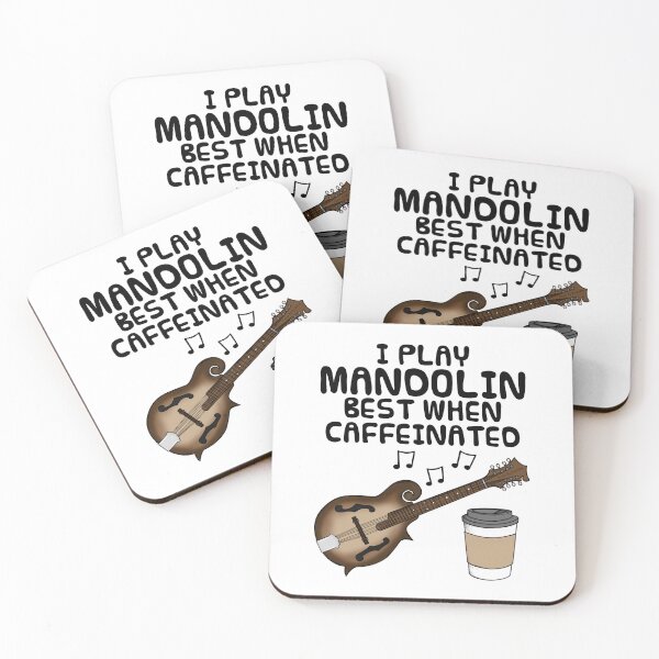 Item preview, I Play Mandolin Best When Caffeinated, Mandolinist Funny designed and sold by doodlerob.