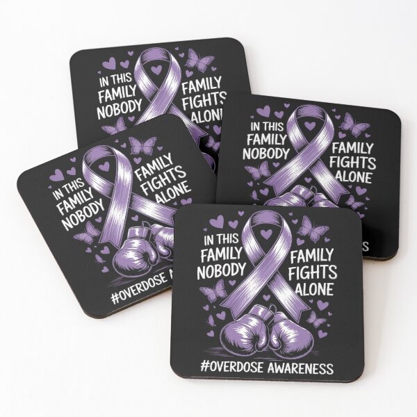 Item preview, Purple Ribbon Survivor Fighter Overdose Awareness  designed and sold by CombatTask.