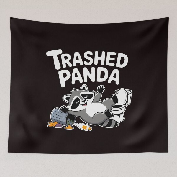 Item preview, Trashed Panda Drunk Raccoon – Trash Panda Humor for Raccoon Lovers designed and sold by Redgiant87x.