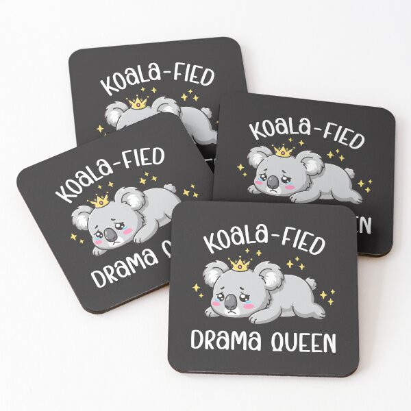 Item preview, Koala-Fied Drama Queen - Cute Emotional Koala Pun Illustration designed and sold by Brogress Project.