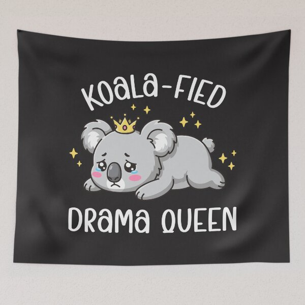 Item preview, Koala-Fied Drama Queen - Cute Emotional Koala Pun Illustration designed and sold by Brogress Project.