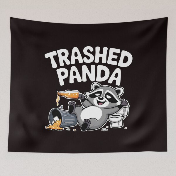 Item preview, Trashed Panda Drunk Raccoon – Viral Raccoon Meme Style designed and sold by Redgiant87x.