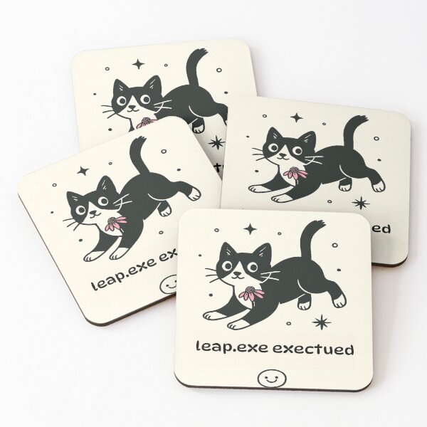 Item preview, Leap.exe Executed - Cat in Motion designed and sold by Beyondthelilyco.