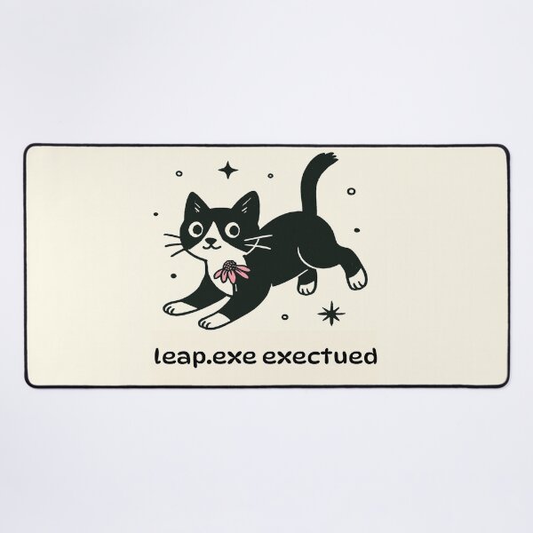 Item preview, Leap.exe Executed - Cat in Motion designed and sold by Beyondthelilyco.