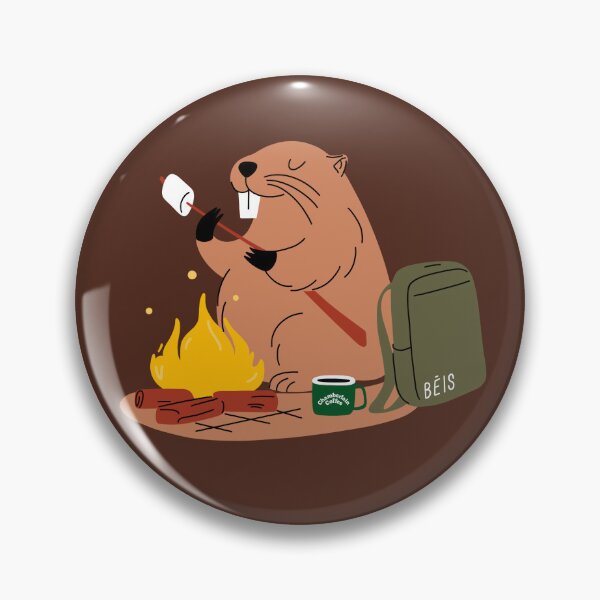 Item preview, camping beaver coffee designed and sold by delicate-pov.
