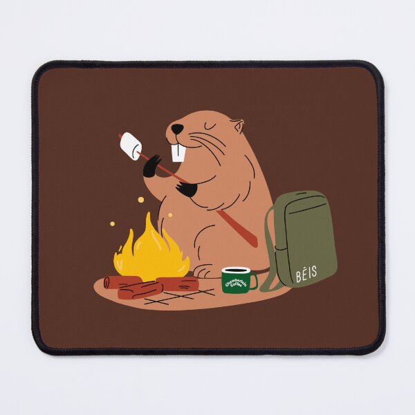 Item preview, camping beaver coffee designed and sold by delicate-pov.