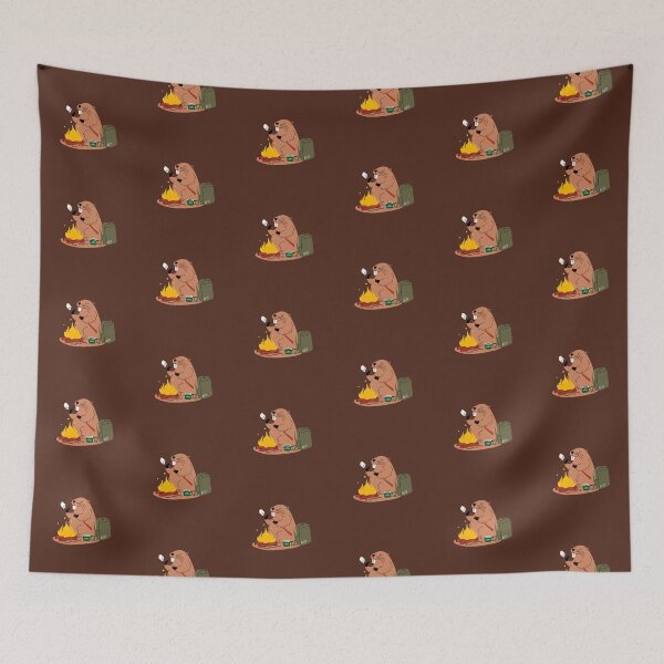 Item preview, camping beaver coffee designed and sold by delicate-pov.