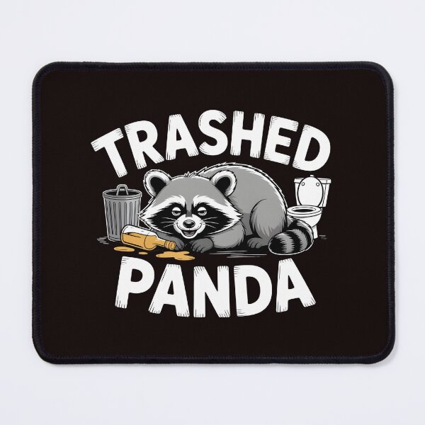 Item preview, Trashed Panda Drunk Raccoon – Cute Yet Chaotic Trash Panda Shirt designed and sold by Redgiant87x.