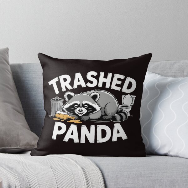 Item preview, Trashed Panda Drunk Raccoon – Cute Yet Chaotic Trash Panda Shirt designed and sold by Redgiant87x.