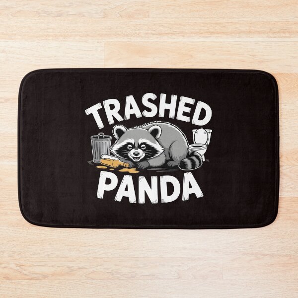 Item preview, Trashed Panda Drunk Raccoon – Cute Yet Chaotic Trash Panda Shirt designed and sold by Redgiant87x.