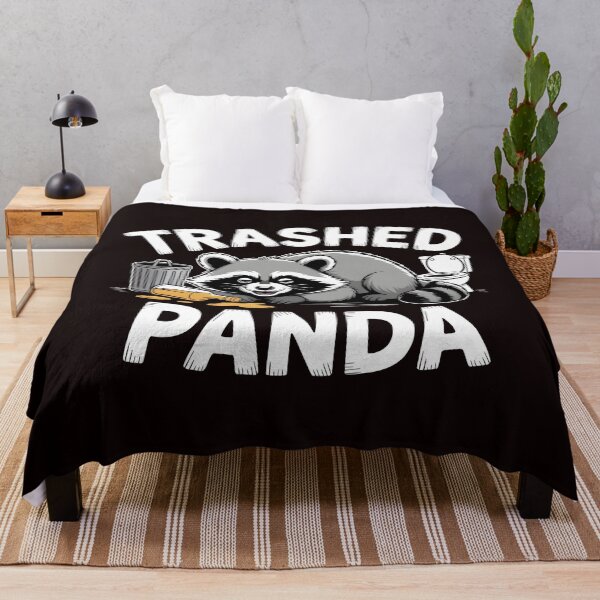 Item preview, Trashed Panda Drunk Raccoon – Cute Yet Chaotic Trash Panda Shirt designed and sold by Redgiant87x.