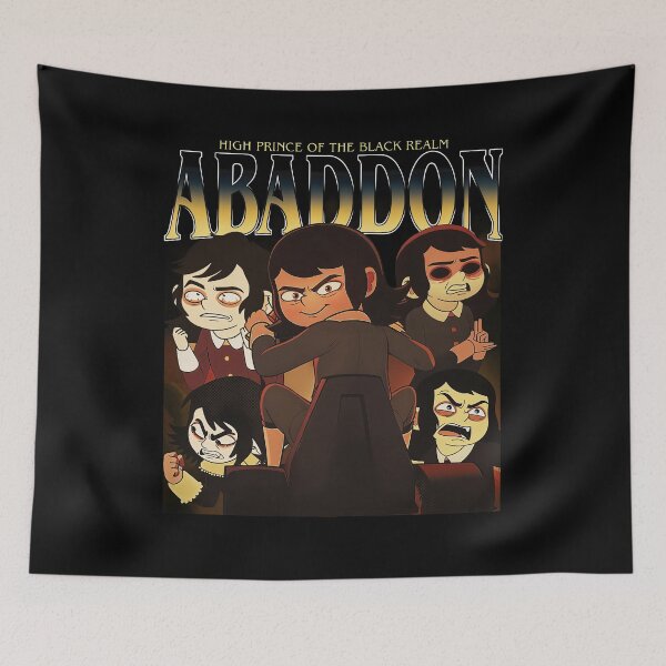 Item preview, Abaddon High Prince of The Black Realm Vintage Bootleg Style T-Shirt | Funny Goth Cartoon Demon Gift designed and sold by pedri05.