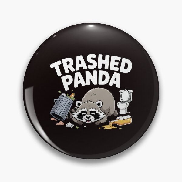 Item preview, Trashed Panda Drunk Raccoon – Raccoon Meme Lover Gift designed and sold by Redgiant87x.