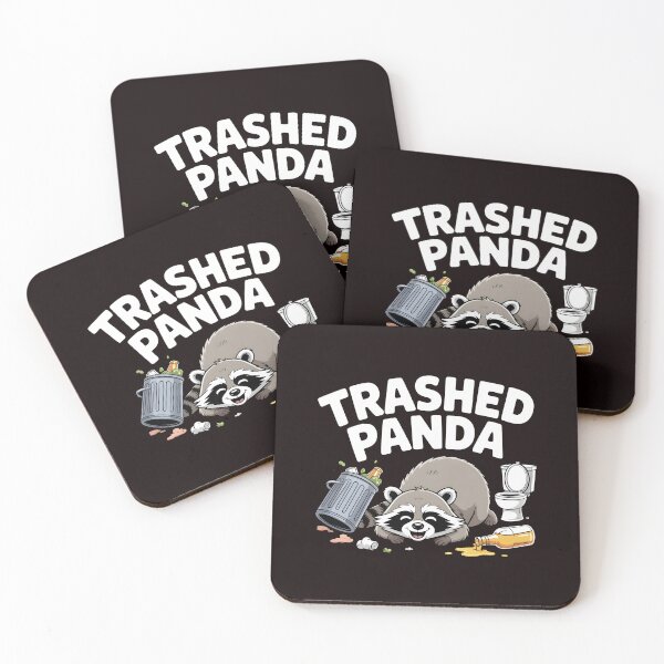 Item preview, Trashed Panda Drunk Raccoon – Raccoon Meme Lover Gift designed and sold by Redgiant87x.