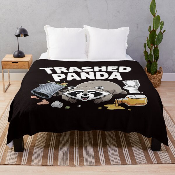 Item preview, Trashed Panda Drunk Raccoon – Raccoon Meme Lover Gift designed and sold by Redgiant87x.