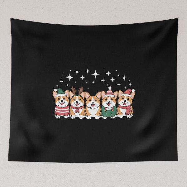 Item preview, Corgi Santa Christmas Lights Xmas PJ Dog Lover Merry Corgmas  designed and sold by MythWoot.