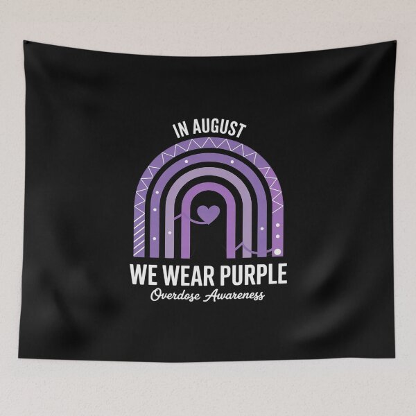 Item preview, Rainbow In August We Wear Purple Overdose Awareness Month  designed and sold by MathisBellanger.