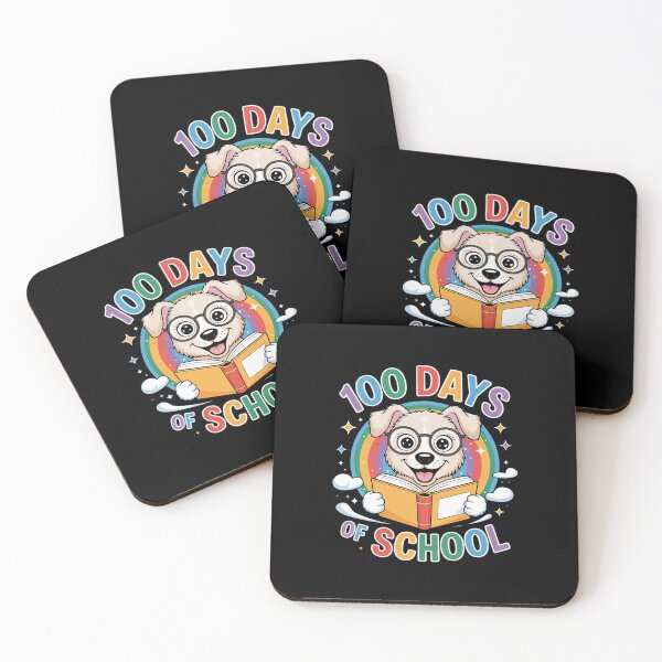 Item preview, Cute 100th Day Of School 100 Days Dog Reading Book Rainbow  designed and sold by PowAcademy.