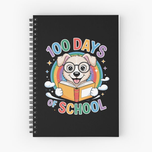 Item preview, Cute 100th Day Of School 100 Days Dog Reading Book Rainbow  designed and sold by PowAcademy.