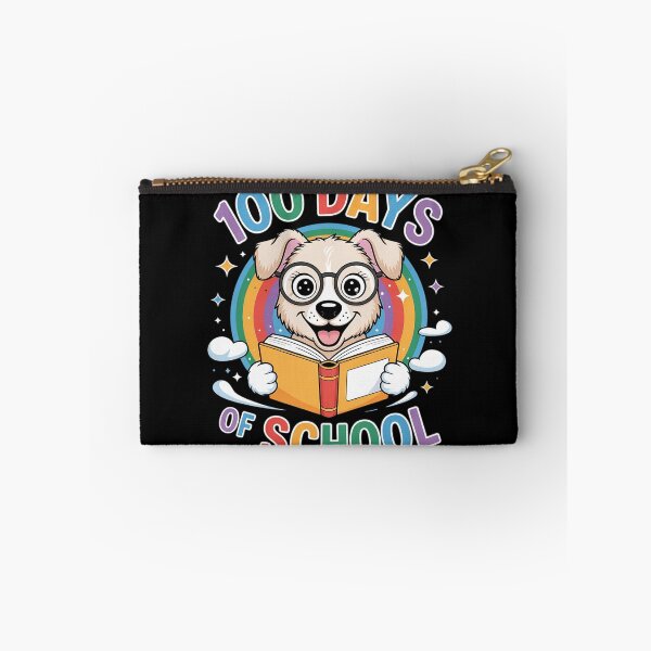 Item preview, Cute 100th Day Of School 100 Days Dog Reading Book Rainbow  designed and sold by PowAcademy.