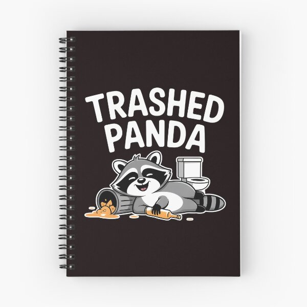 Item preview, Trashed Panda Drunk Raccoon – Funny Trash Panda Illustration designed and sold by Redgiant87x.