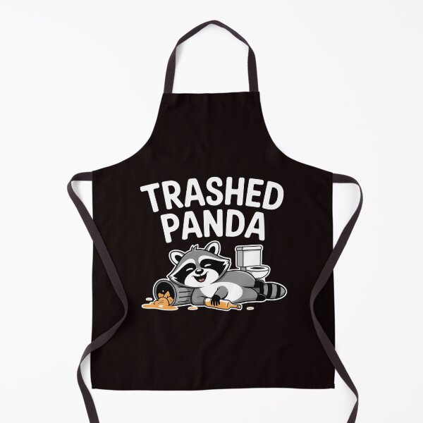 Item preview, Trashed Panda Drunk Raccoon – Funny Trash Panda Illustration designed and sold by Redgiant87x.